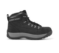 Portwest Steelite Mid Cut Nubuck Boot SB HRO Size: 38 Colour: Black FW31BKR38