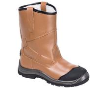 Portwest Steelite Pro Fur Lined Safety Rigger Boots Tan Size 11