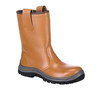 Portwest Steelite Rigger Boot S1P HRO (Unlined), Size: 47, Colour: Tan, FW06TAR47
