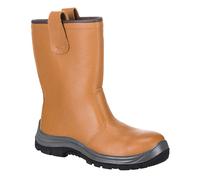 Portwest Steelite Rigger Boot S1P CI HRO, Size: 48, Colour: Tan, FW12TAR48