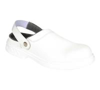 Portwest Safety Clog Steelite FW82WHR43 - SB AE WRU Clean Area - White Size 43