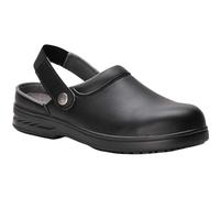 Portwest Steelite Safety Clog FW82BKR41 – SB AE WRU – Black Size 41