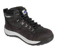 Portwest Steelite SB HRO Mid Cut Nubuck Safety Boots Black Size 5