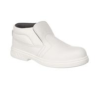 Portwest Steelite Slip On Safety Boot S2, Size: 41, Colour: White, FW83WHR41
