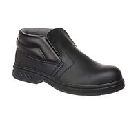 Portwest Steelite Slip On Safety Boot S2, Size: 49, Colour: Black, FW83BKR49