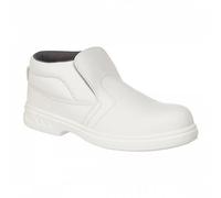 Portwest FW83 Steel Microfibre Slip On Boot Padded Collar Wipe Clean Upper