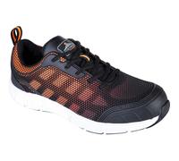 Portwest Steelite Tove Safety Trainers Black / Orange Size 9