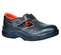 Portwest Steelite Ultra Safety Sandal S1P, Size: 38, Colour: Black, FW86BKR38