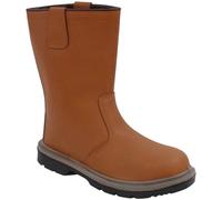 Portwest Steelite Unlined Rigger Safety Boots Tan Size 6