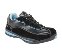 Portwest Steelite Womens S1P HRO Safety Trainers Black / Blue Size 4