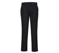 Portwest Stretch Slim Chino Trouser, Size: 36, Colour: Black, S232BKR36
