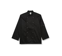 Portwest Suffolk Chefs Jacket L/S, Size: M, Colour: Black, C833BKRM
