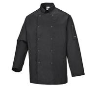 Portwest Suffolk Chefs Jacket L/S XL Blk