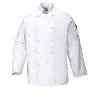 Portwest Suffolk Chefs Jacket Stud Front Kitchen Catering Food Industry Uniform