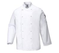 Portwest Suffolk Chefs Long Sleeve Jacket White XL