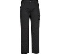 Portwest Super Worker Trousers CD8845 Mens Black Cargo Work 34” Waist, Short Leg