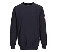 Portwest FR12NARM FR Anti-Static Long Sleeve Sweatshirt, Medium, Navy