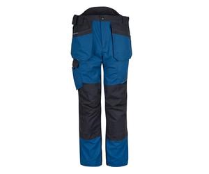 Portwest T702 Men's WX3 Work Trousers Stretch Fabric Knee Pad Pockets | Metal Grey