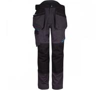 Portwest T702 WX3 Holster Trousers Metal Grey Waist: 30" Inside L 30" 31"