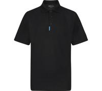 Portwest T720 WX3 Polo Shirt Pique Knit Side Vents Contrast Piping Black