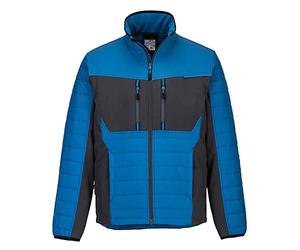 Portwest T752 Hybrid WX3 Baffle Jacket Long Sleeve Water Resistant Padded | Polyester, Multiple Pockets, Mandarin Collar, Breathable, Insulated, Windproof, Durable