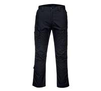 Portwest T802 KX3 Ripstop Trousers Multi Pocket Pre-Bent Knees Black