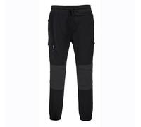 Portwest KX3 Stretch Jogger Slim Fit Flexi Elasticated Cargo Trousers Black T803
