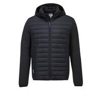 Portwest T832 - KX3 Hybrid Baffle Jacket Insulated Hooded Lightweight- Grey Marl