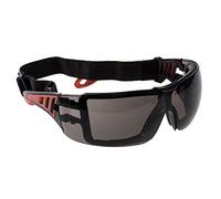 Portwest Tech Look Plus Safety Goggles Red Smoke