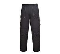 Portwest Texo Contrast Trouser - Lined, Size: XL, Colour: Black, TX16BKRXL
