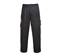 Portwest Texo Contrast Trouser, Size: L, Colour: Black, TX11BKRL