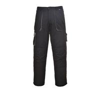 Portwest Texo Contrast Trouser, Size: M, Colour: Black Tall, TX11BKTM