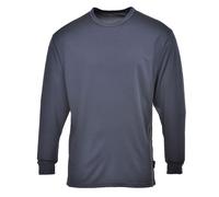 Portwest Long Sleeve Thermal Baselayer Top Charcoal S