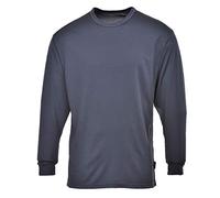 Portwest Long Sleeve Thermal Baselayer Top Charcoal 4XL