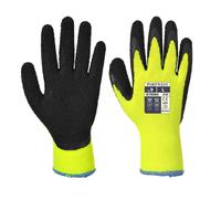 Portwest Thermal Soft Grip Glove Yellow/Black Size: M Colour: Yellow/B M