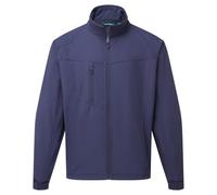 Portwest TK40 Oregon Softshell (3L) Long Sleeve Fleece Lined Phone Pocket | Black, X Large, UPF 50+, Regular Fit, Bonded with Shell, Drawcord Adjustable Hem, Hook and Loop Cuffs, Water Resistant Zips