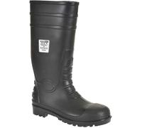 Portwest Total S5 Safety Wellington Boots Black Size 4