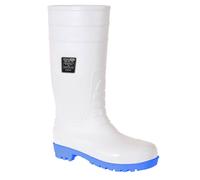Portwest Total S5 Safety Wellington Boots White Size 6