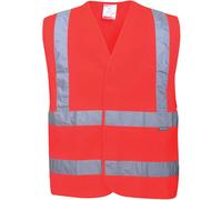 Portwest Hi Visibility Band & Brace Vest Red Size: 2XL-3XL Colour: 2XL-3XL