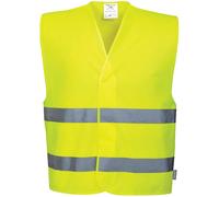 Portwest Hi Visibility 2 Band Vest Yellow Size: 2XL-3XL Colour: Yellow 2XL-3XL