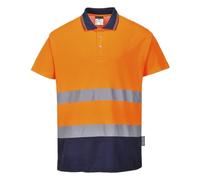 Portwest 2-Tone Hi Viz "Cotton Comfort" Polo shirt RIS 3279- S174