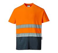 2 Tone Hi Viz Comfort Crew Neck T-Shirt Hi Vis tee Portwest S173