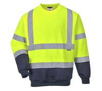 Portwest Two Tone Class 3 Hi Vis Jumper Yellow / Navy 4XL