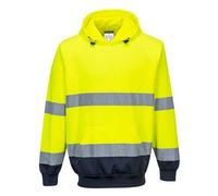 Portwest Two-Tone Hooded Sweatshirt Yellow/navy - S