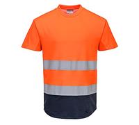Portwest Two-Tone Mesh T-Shirt, Color: Orange/Navy, Size: S, C395ONRS