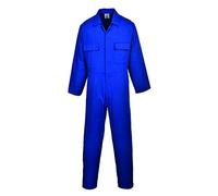 Portwest TX10 S999 Men's Euro Workwear Polycotton Coverall Machine Washable | Orange, One Size, UPF 50+, Regular Fit, 65% Polyester, 35% Cotton, Elastication at Waist, Hook and Loop, Work Jacket