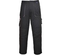 Portwest Texo Contrast Trouser, Size: XL, Colour: Black Tall, TX11BKTXL