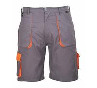 Portwest Texo Contrast Shorts, Size: M, Colour: Grey, TX14GRRM