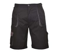 Portwest Texo Contrast Shorts, Size: XXL, Colour: Black, TX14BKRXXL