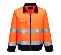 Portwest TX70 Madrid Hi-Vis Contrast Bomber Jacket | EN ISO 20471 Class 3, Certified after 50 washes, Texpel stain resistant finish, Five pockets